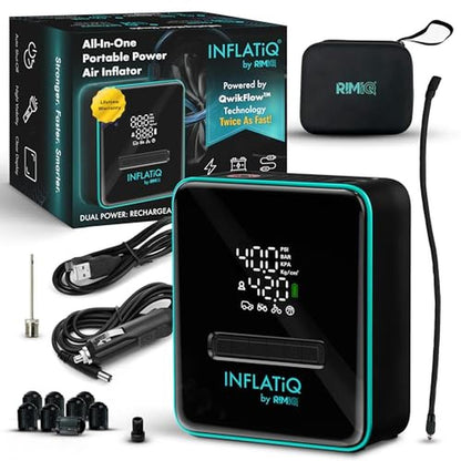 INFLATiQ by RIMiQ Tire Inflator – Front View