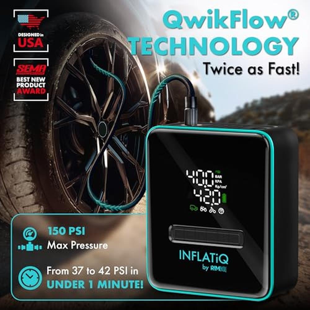 INFLATiQ by RIMiQ Tire Inflator – Side View