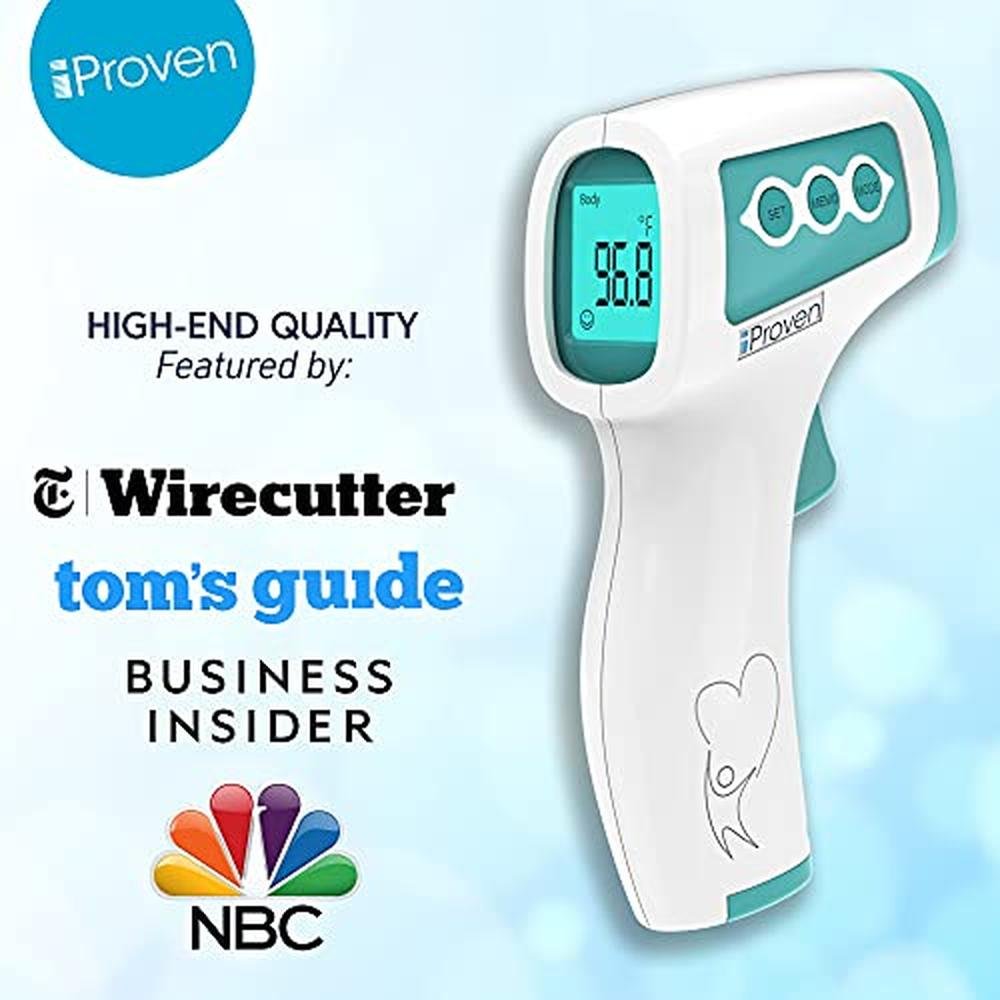 Thermometer Infrared: iProven Thermometer Forehead Digital – In Use