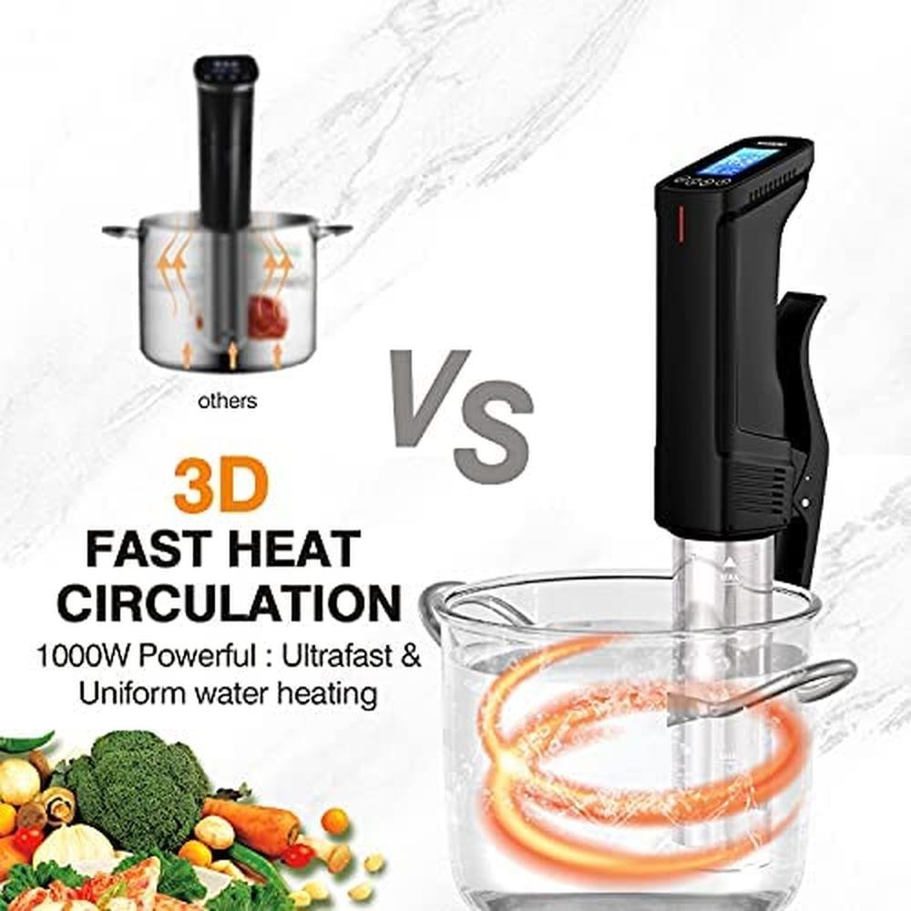 Sous Vide: Inkbird WiFi Sous Vide Cooker ISV-100W and – Side View