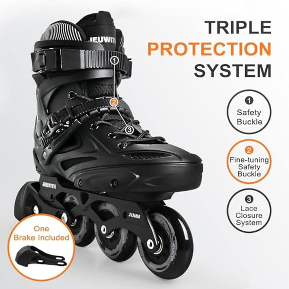 Skates Blades: JEUWITH Inline Skates for Men and Women – Side View