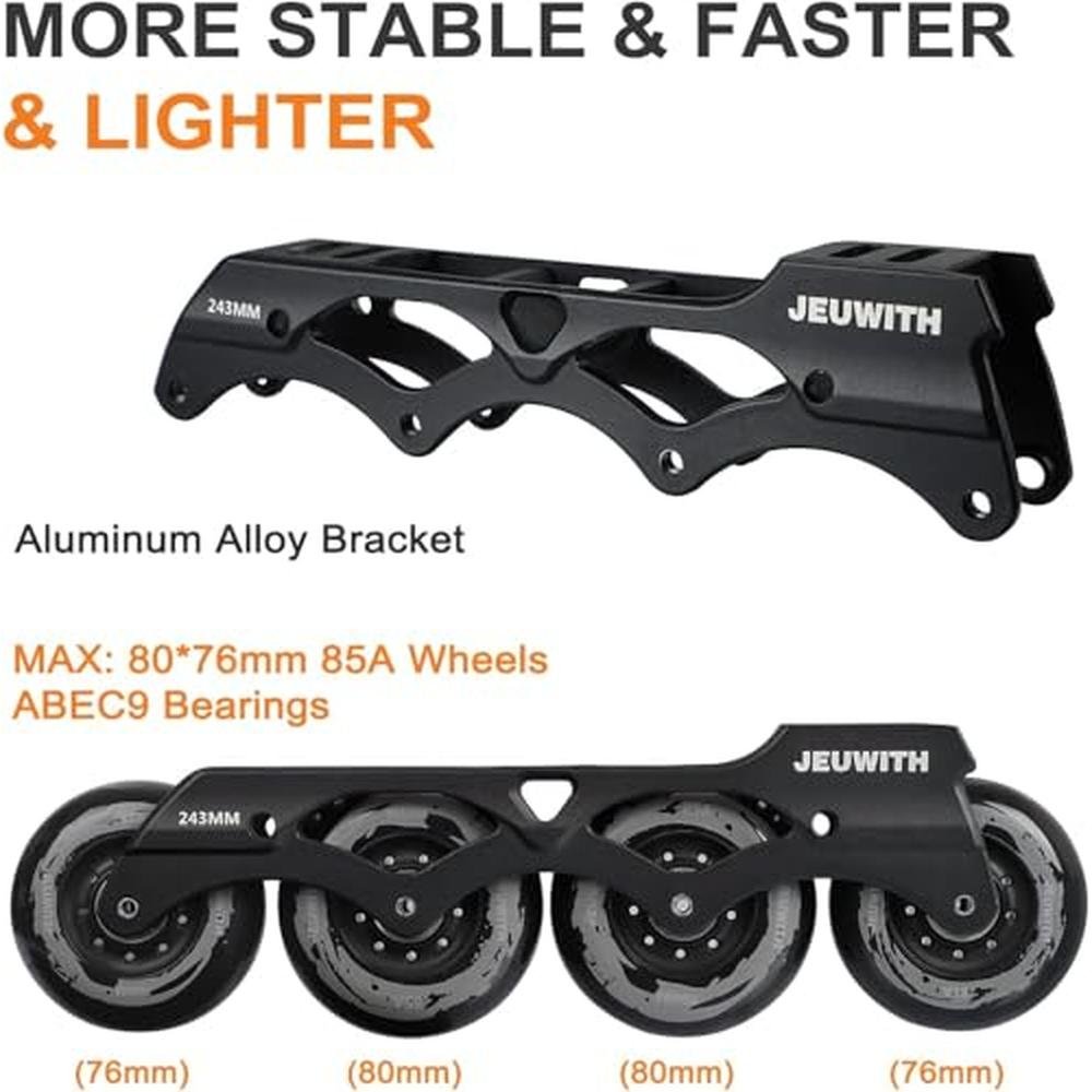 Skates Blades: JEUWITH Inline Skates for Men and Women – Close-up Detail