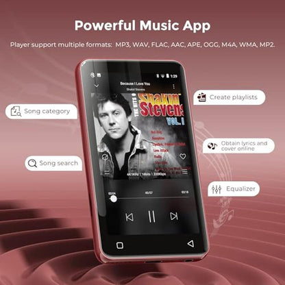 innioasis 80GB MP3 Player with Bluetooth and WiFi – Close-up Detail