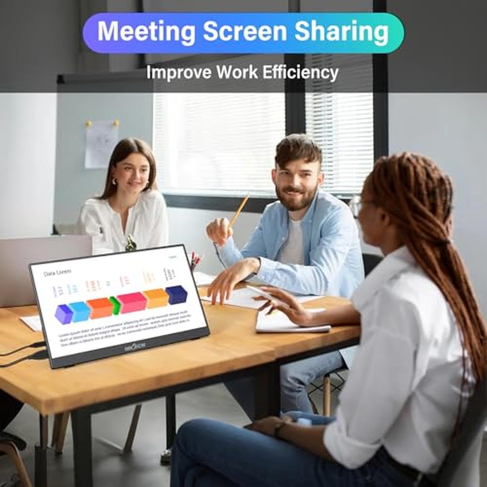 Portable Monitor for Laptop: InnoView 15.6'' FHD 1080P – In Use