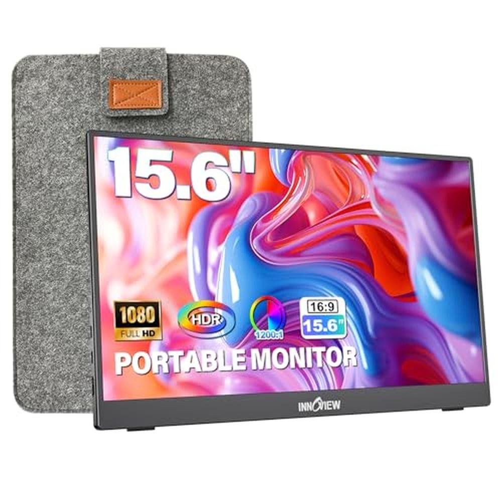 Portable Monitor: InnoView 15.6 1080P Ultra-Slim Laptop – Front View