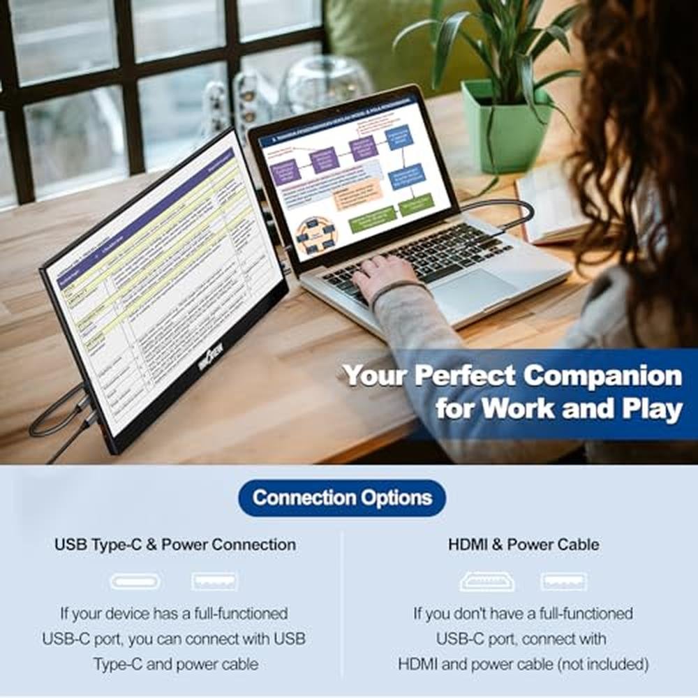 Portable Monitor: InnoView 15.6 1080P Ultra-Slim Laptop – Close-up Detail