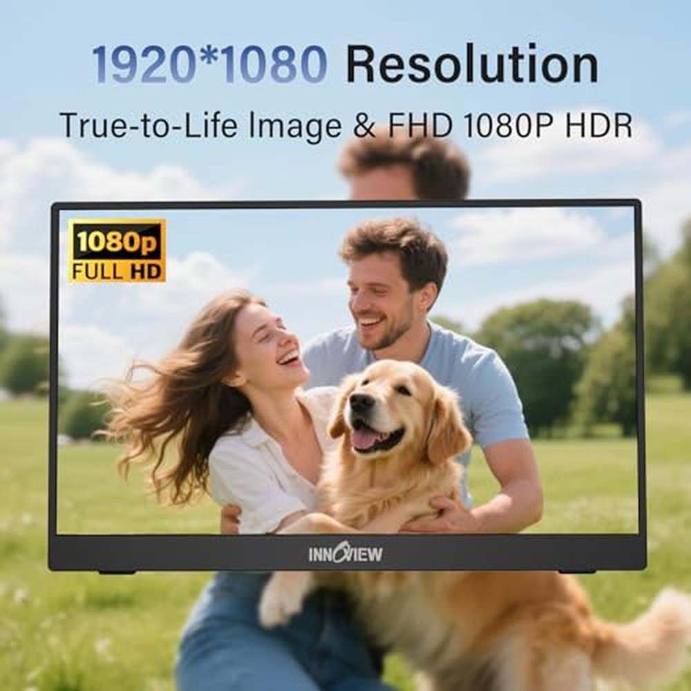 Monitor InnoView: InnoView Portable 15.6 Inch FHD 1080P – Side View