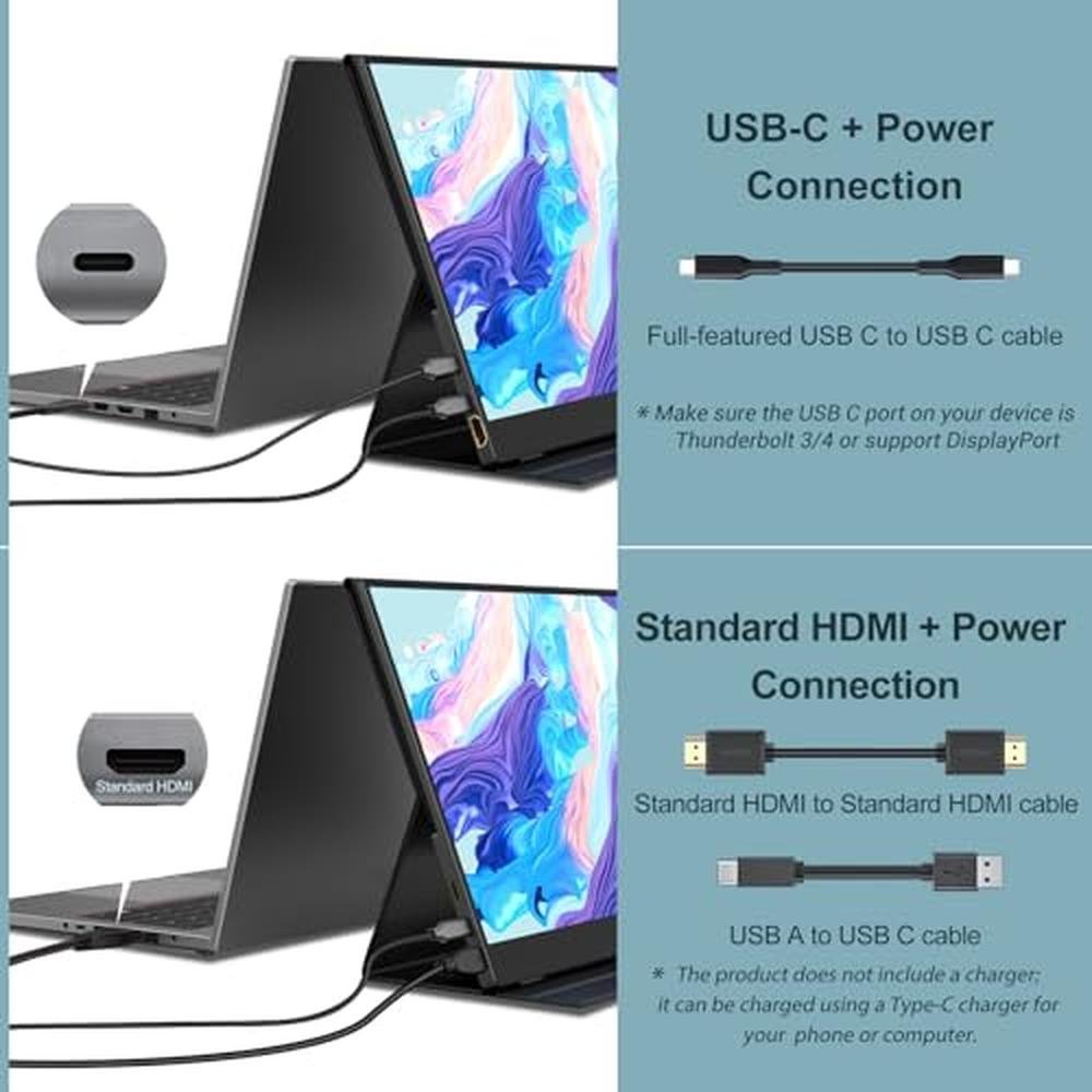 Monitor InnoView: InnoView Portable 15.6 Inch FHD 1080P – Close-up Detail