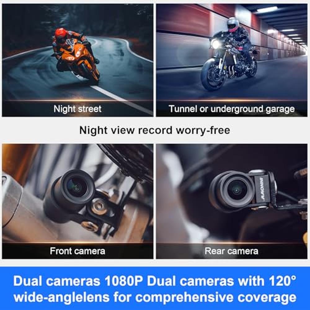 Innovv Motorcycle: Innovv N2 Carplay Dash Cam 6 Touch Screen – In Use