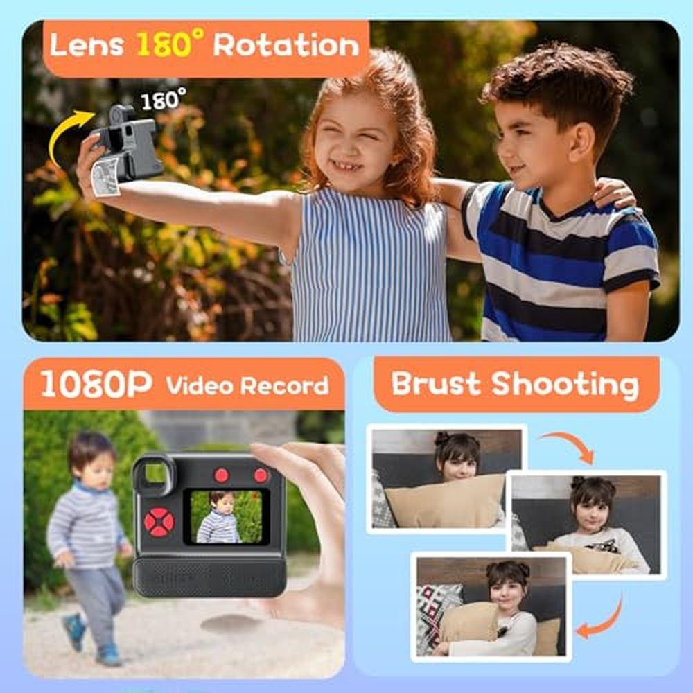 Instant Print Camera: Kids Instant Camera 1080p – Close-up Detail