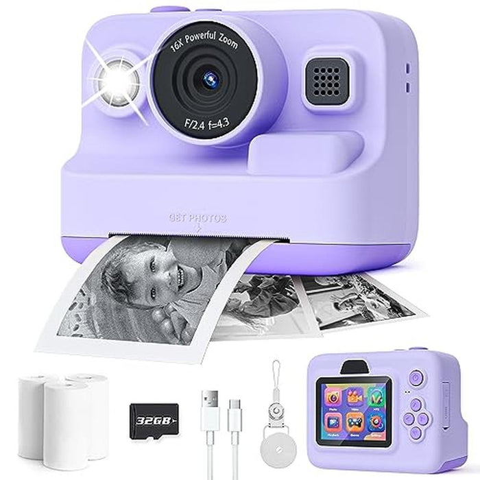 Instant Kids Camera: Premium 2.4 Inch Screen – Front View