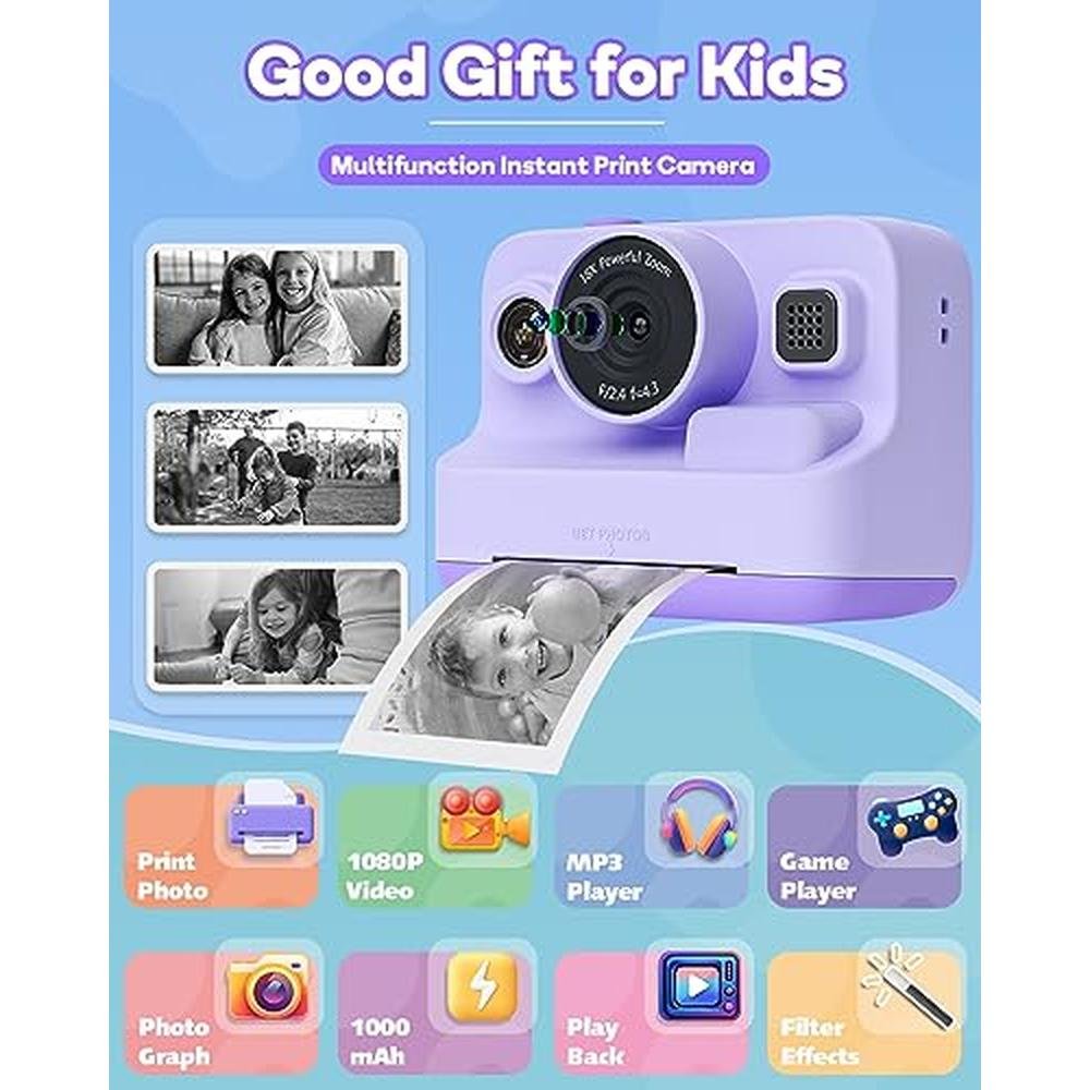 Instant Kids Camera: Premium 2.4 Inch Screen – Side View