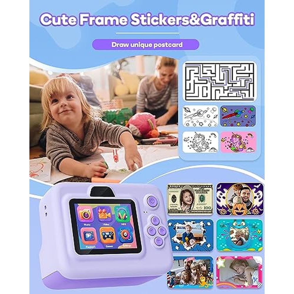 Instant Kids Camera: Premium 2.4 Inch Screen – Close-up Detail