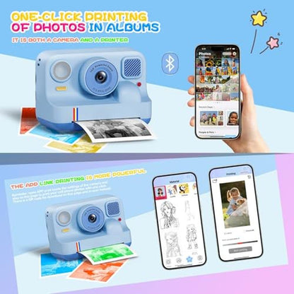 Camera Kids: TYPONOS Instant Print Camera for Girls and Boys – Close-up Detail