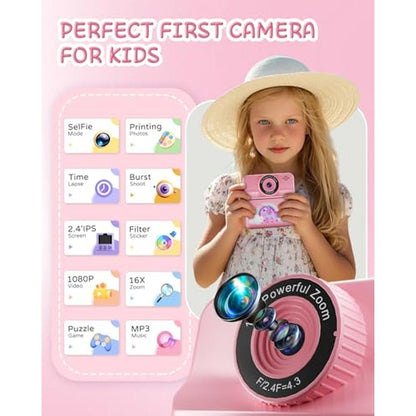 Instant Print Camera: Digital Selfie Cam for Kids – Close-up Detail