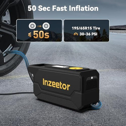 Air Inzeetor: Inzeetor 150 PSI Tire Inflator Portable Air – Side View