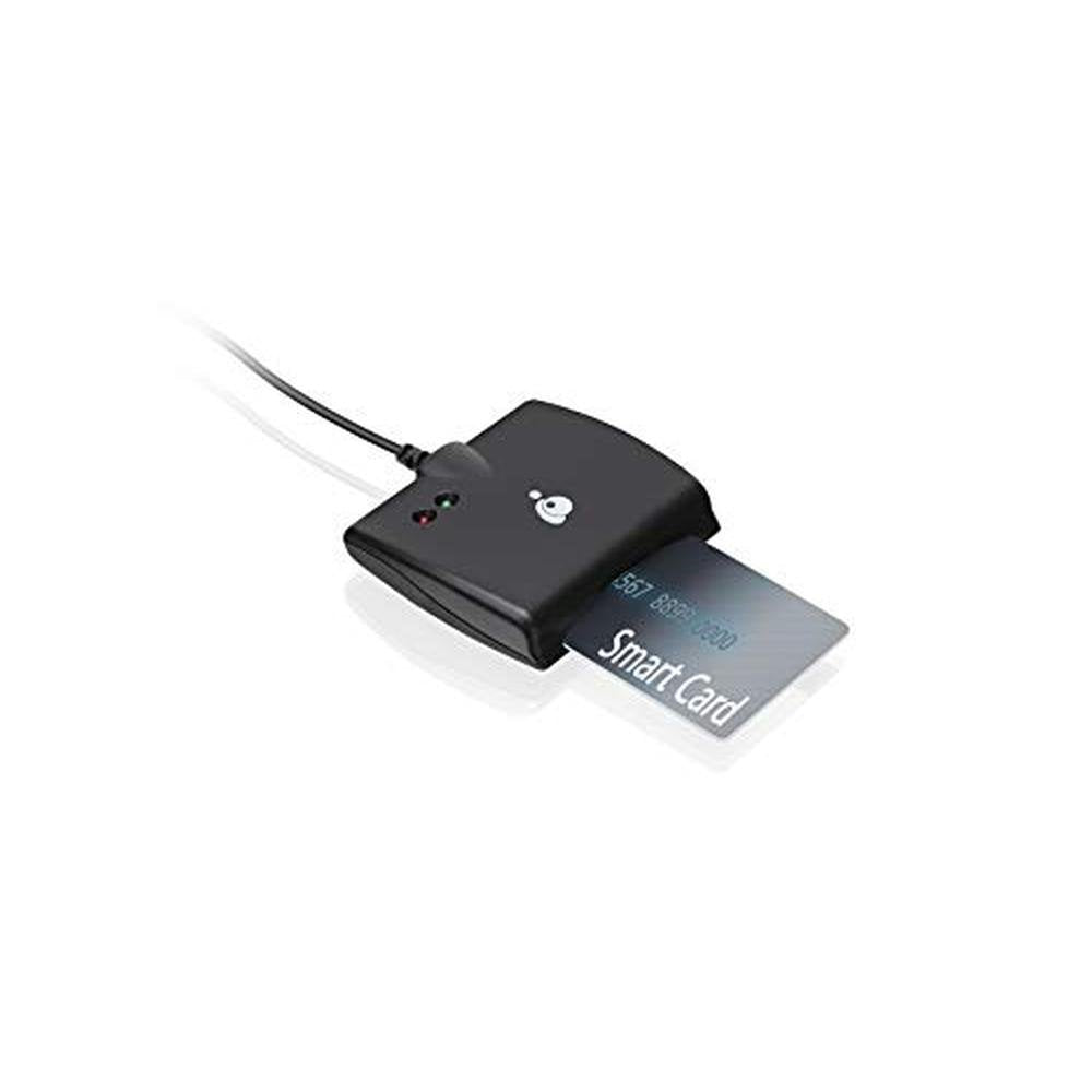 IOGear USB-C Common Access CAC Smart Card Reader – Side View