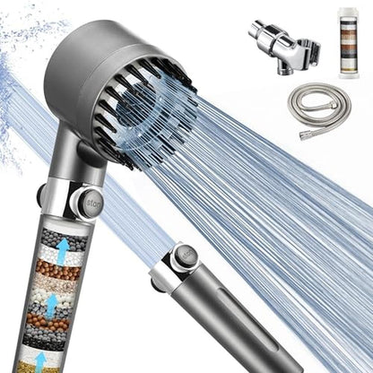 Shower Handheld: Iopsk Filtered Shower Head with Handheld – Front View