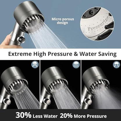 Shower Handheld: Iopsk Filtered Shower Head with Handheld – Side View