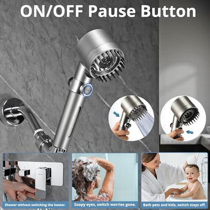 Shower Handheld: Iopsk Filtered Shower Head with Handheld – Close-up Detail