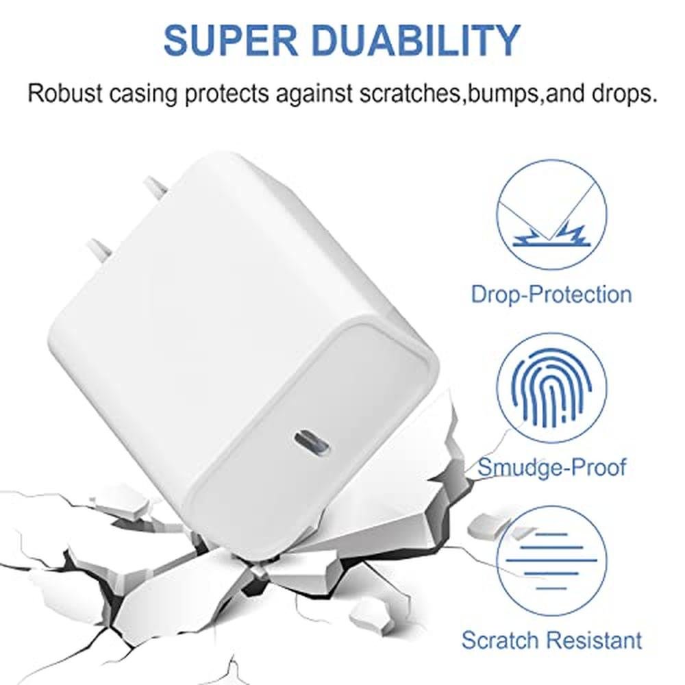 iPhone Charger: 20W Fast Charging Kit for iPhone 14 – In Use