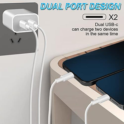 iPhone Charger: Dual Port USB C Charger – In Use