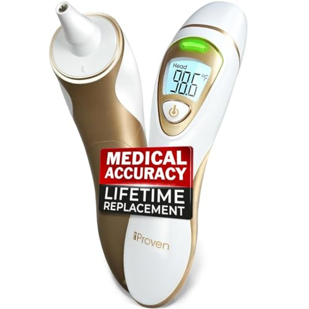 Thermometer Adults: iProvn Pro Series Ear Thermometer with – Front View