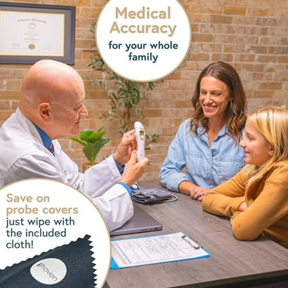 Thermometer Adults: iProvn Pro Series Ear Thermometer with – Close-up Detail