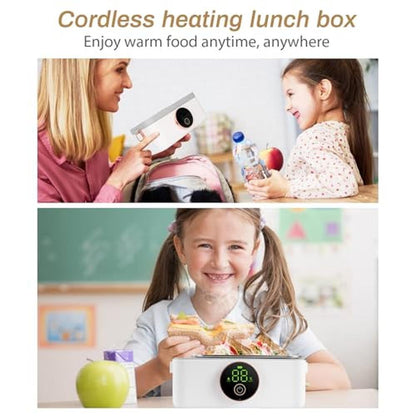 Heating Lunch Box: Iridesc 1L Battery Powered Lunch Box – Close-up Detail