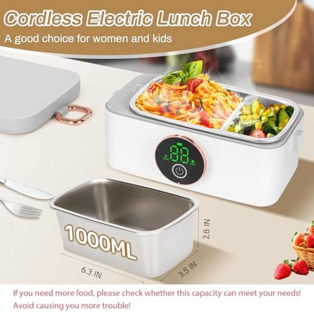 Heating Lunch Box: Iridesc 1L Battery Powered Lunch Box – In Use