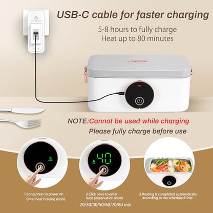 Heating Lunch Box: Iridesc 1L Battery Powered Lunch Box – Packaging