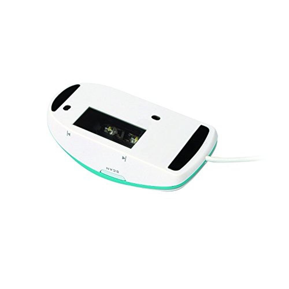 IrisScan Executive: Premium Portable Scanning Mouse – Close-up Detail