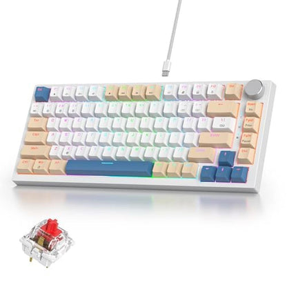 Keyboard Creamy: iRoboosta 75 Mechanical Creamy Keyboard – Front View
