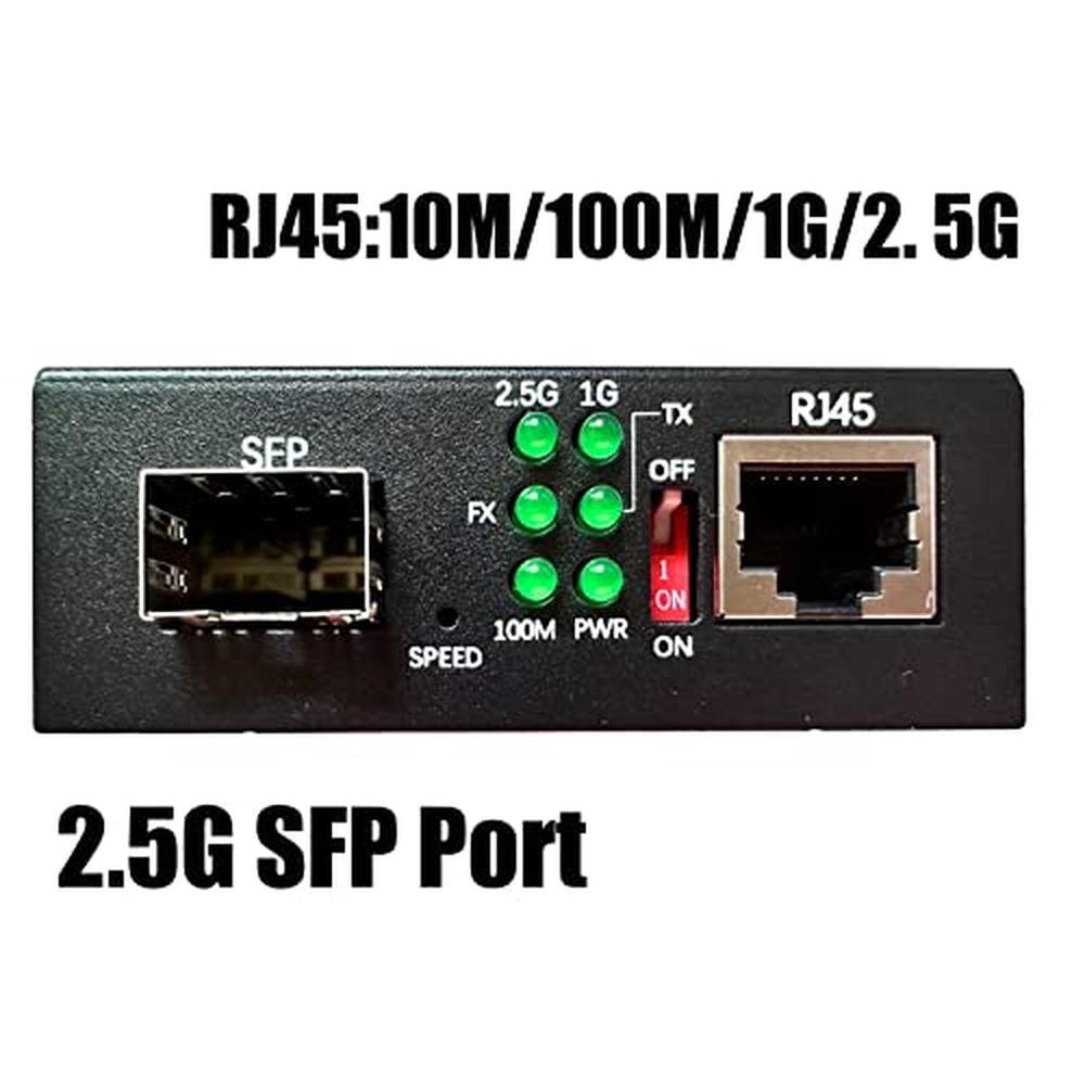 SFP Port: Iszo 2.5G SFP Transceiver Media Converter – Side View