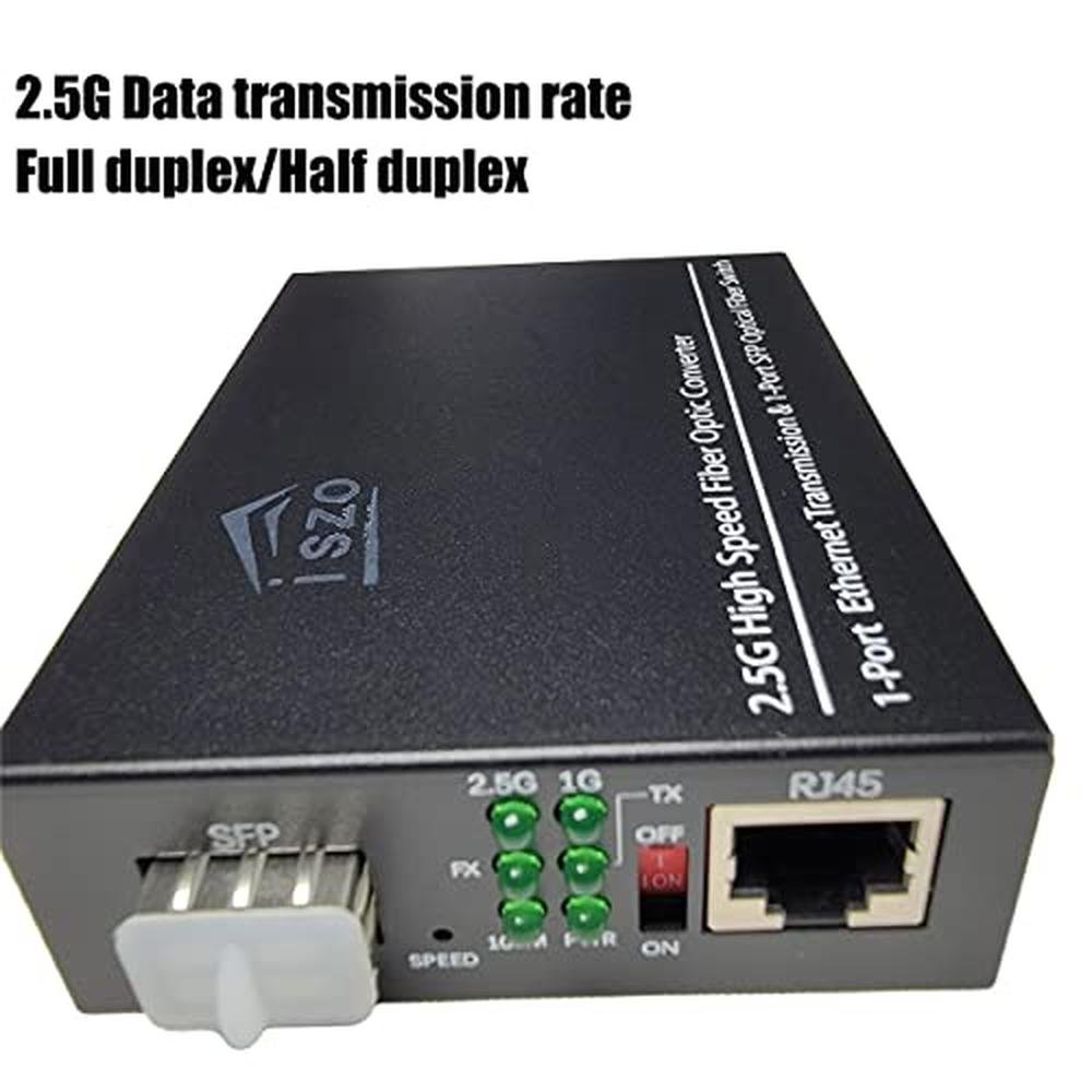 SFP Port: Iszo 2.5G SFP Transceiver Media Converter – Close-up Detail