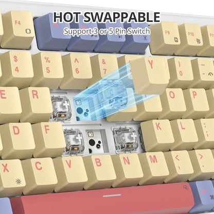 itastatur wired: iTastatur 75% Wired Mechanical Gaming – Close-up Detail