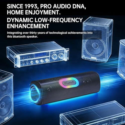 Bluetooth Speaker: ITC AVL Wireless 24W Stereo Sound – Side View