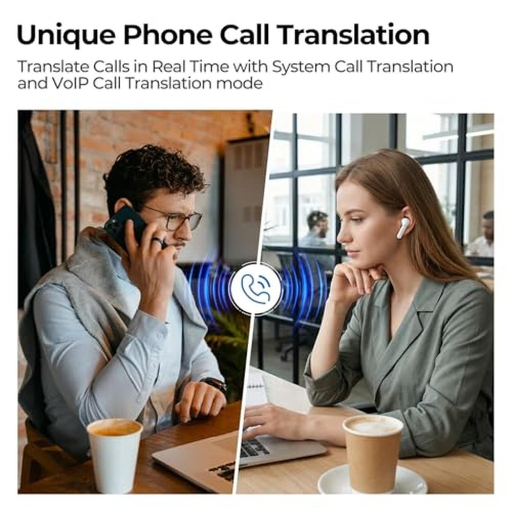 Translator Earbuds: iTour 22 Pro Real-Time Two-Way – Side View