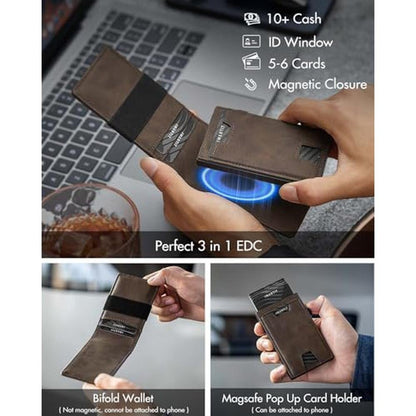 Wallet Iwantit: Iwantit 3 in 1 MagSafe Wallet Men Slim – Close-up Detail