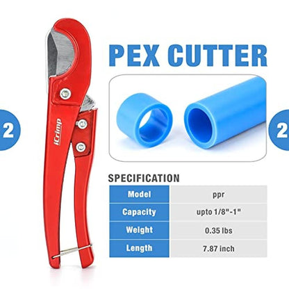 Pex Rings: IWISS Angle Pex Crimping Tools Combo Kits for 1/2 – Close-up Detail