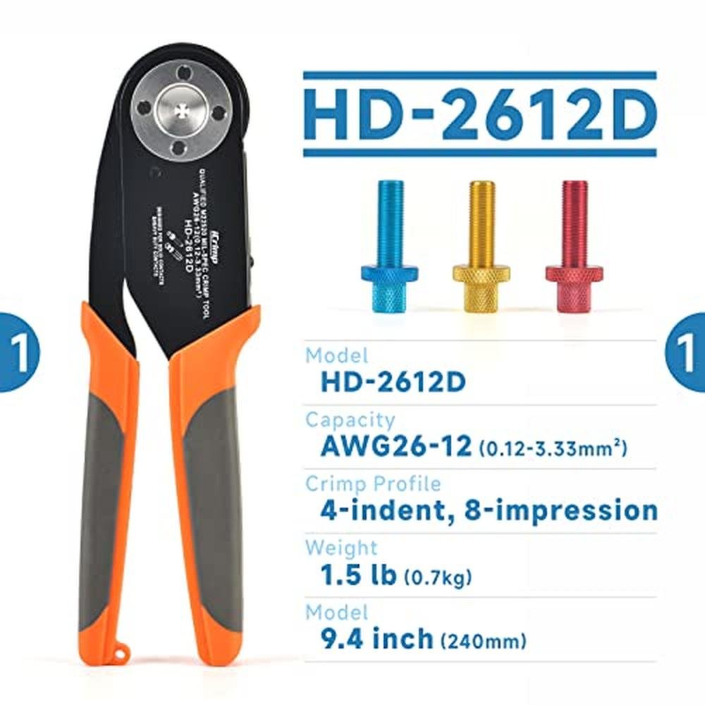 iwiss 2612d: iwiss HD 2612D Crimper for DT – Side View