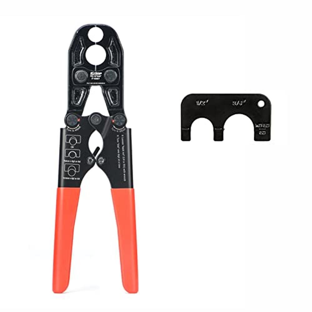 IWISS PEX Crimp Tool: IWISS iCrimp 13-inch Combo PEX Crimper – Front View
