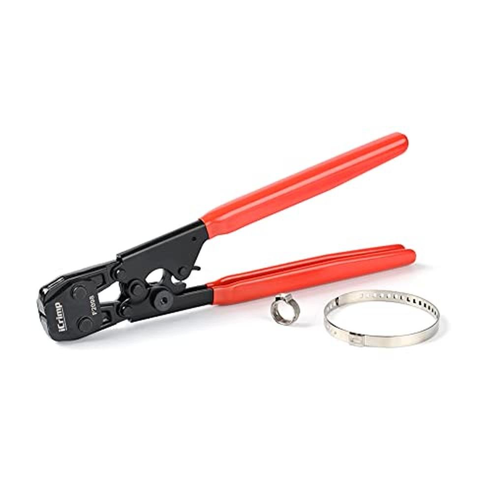 Clamps F2098: IWISS Ratcheting PEX Cinch Tool for Fastening – Front View