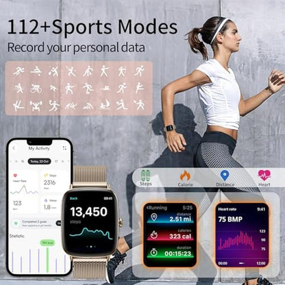 Watch Women: J-CD Smart Watch 1.85 Inch Large Screen – Side View