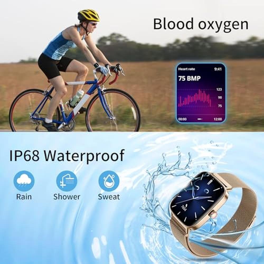Watch Women: J-CD Smart Watch 1.85 Inch Large Screen – Close-up Detail