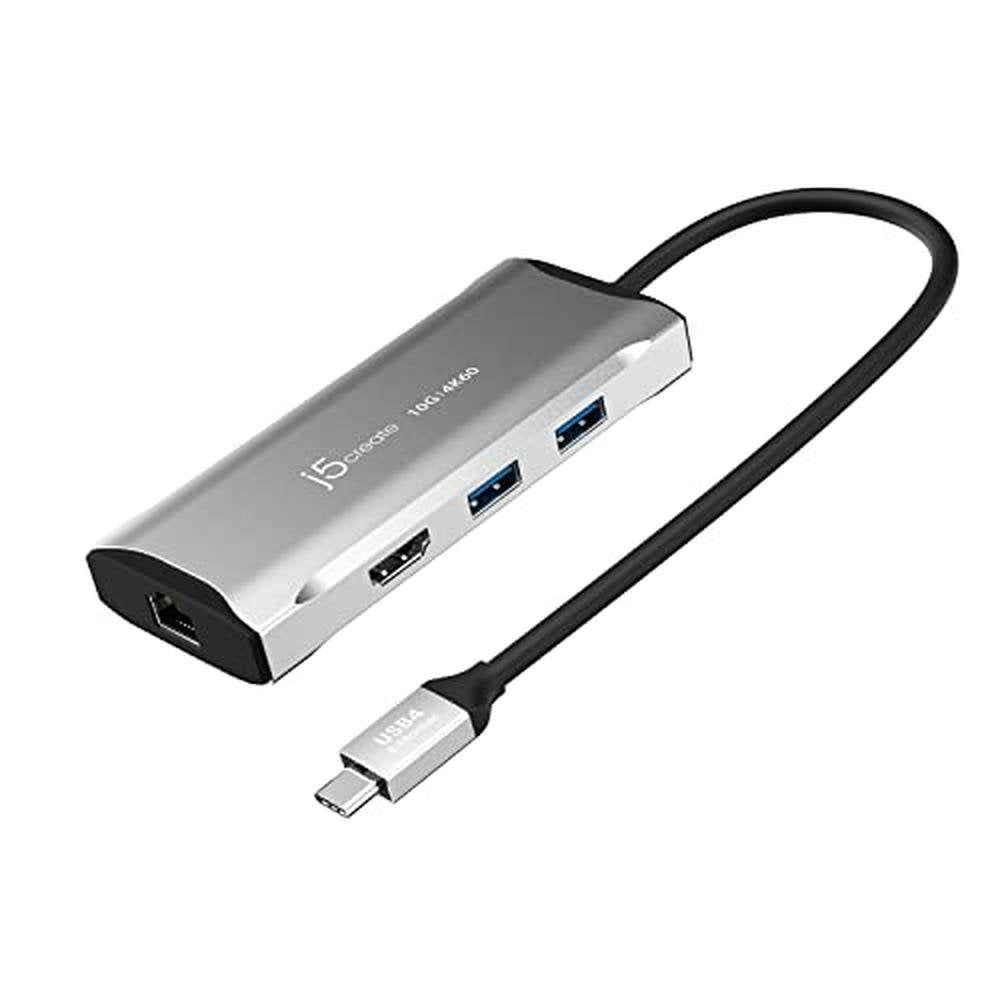 10Gbps J5create: J5create USB-C Hub 4K 60Hz HDMI 2-USB-A – Front View
