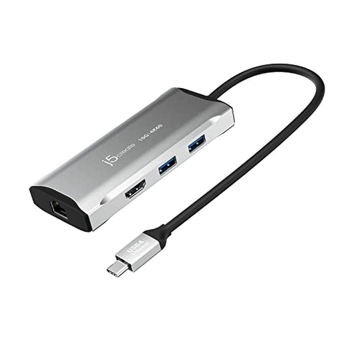 10Gbps J5create: J5create USB-C Hub 4K 60Hz HDMI 2-USB-A – Front View