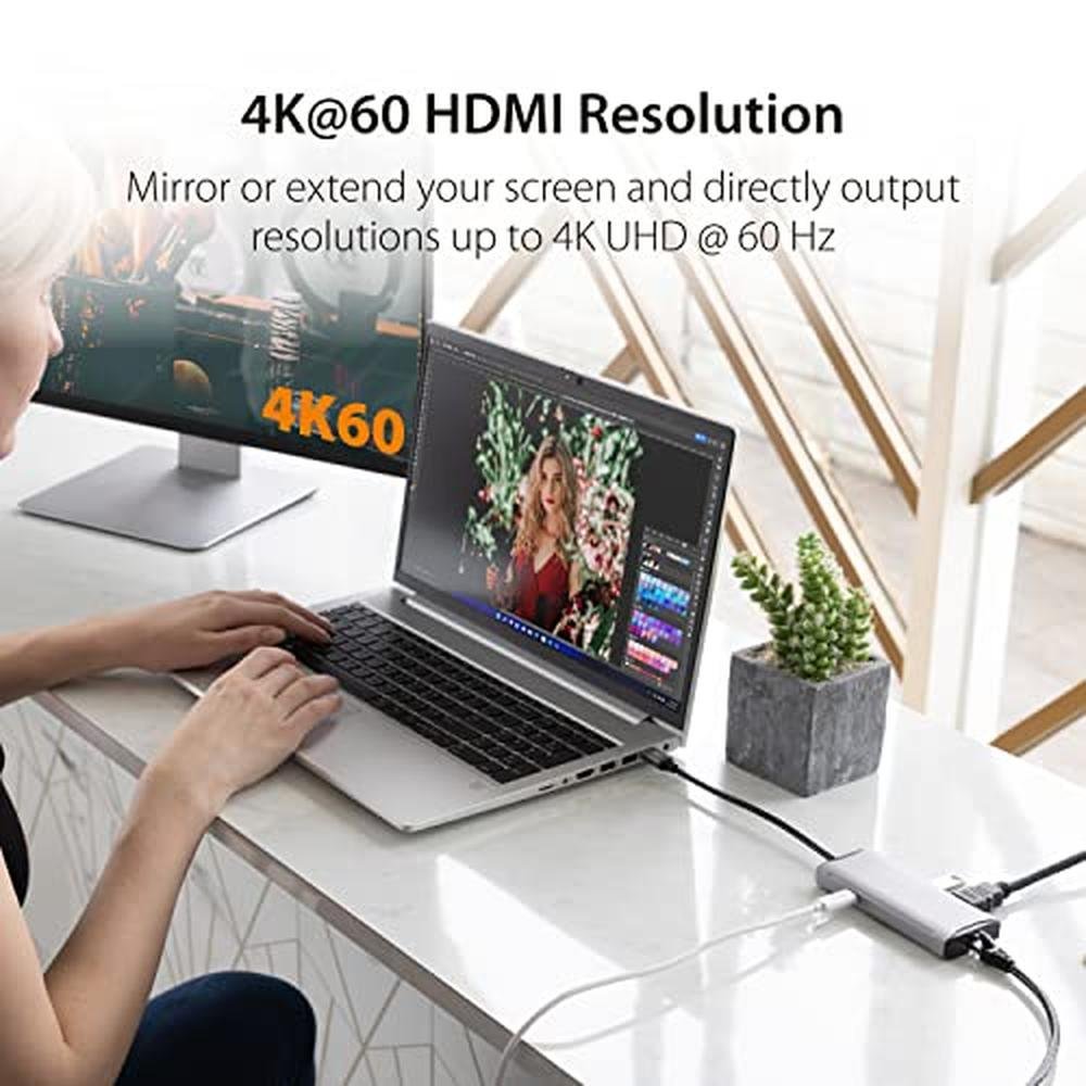 10Gbps J5create: J5create USB-C Hub 4K 60Hz HDMI 2-USB-A – Close-up Detail