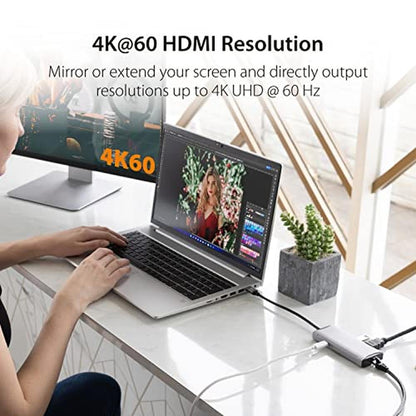 10Gbps J5create: J5create USB-C Hub 4K 60Hz HDMI 2-USB-A – Close-up Detail