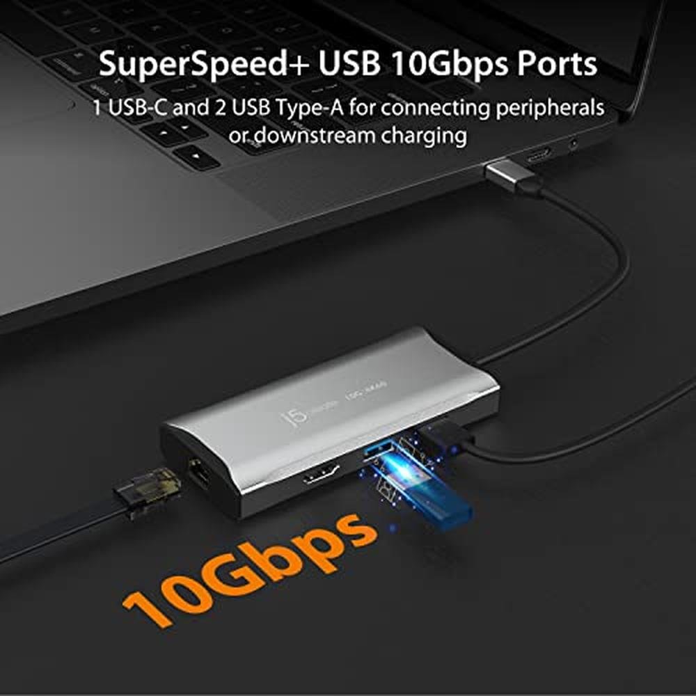 10Gbps J5create: J5create USB-C Hub 4K 60Hz HDMI 2-USB-A – In Use